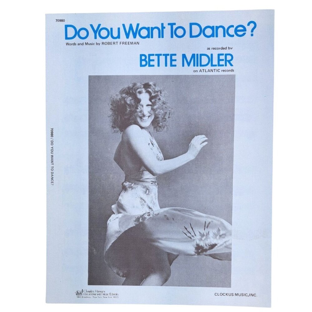 Vintage Bette Midler Sheet Music Lot Of 4 Superstar In The Mood You Want Dance - Picture 4 of 15